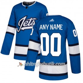 Män Ishockey Winnipeg Jets Tröja med eget tryck Alternate Adidas 2018-19 Authentic